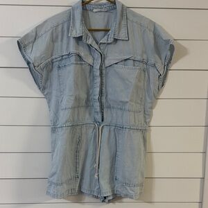 Light Blue Denim Women's Top